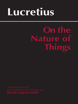 cover image of On the Nature of Things